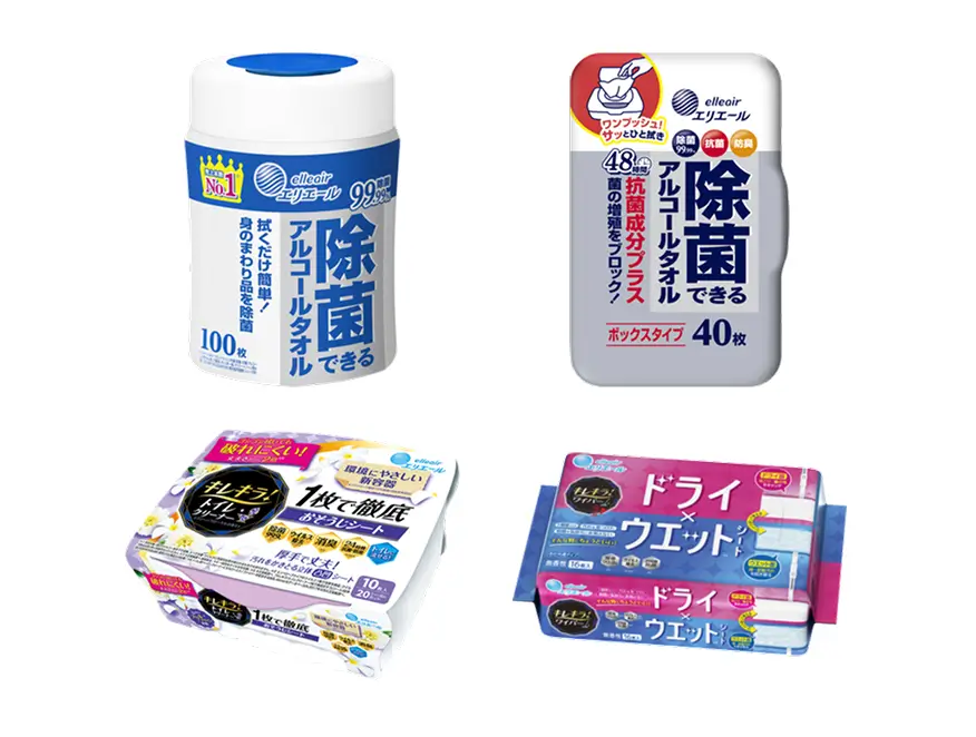 ウエットティシュー・お掃除用品 除菌できるシリーズ キレキラ